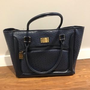 Adrienne Vittadini Dark Blue Laptop Bag
